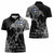 Finland Viking Ravens Women Polo Shirt Vegvisir Runes Pattern - Wonder Print Shop