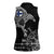 Finland Viking Ravens Women Sleeveless Polo Shirt Vegvisir Runes Pattern - Wonder Print Shop