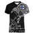Finland Viking Ravens Women V-Neck T-Shirt Vegvisir Runes Pattern - Wonder Print Shop