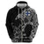Finland Viking Ravens Zip Hoodie Vegvisir Runes Pattern - Wonder Print Shop