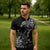 Finland Viking Ravens Zipper Polo Shirt Vegvisir Runes Pattern - Wonder Print Shop