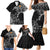 Aland Viking Ravens Family Matching Mermaid Dress and Hawaiian Shirt Vegvisir Runes Pattern - Wonder Print Shop