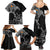 Aland Viking Ravens Family Matching Summer Maxi Dress and Hawaiian Shirt Vegvisir Runes Pattern - Wonder Print Shop