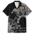 Aland Viking Ravens Family Matching Summer Maxi Dress and Hawaiian Shirt Vegvisir Runes Pattern - Wonder Print Shop