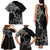 Aland Viking Ravens Family Matching Tank Maxi Dress and Hawaiian Shirt Vegvisir Runes Pattern - Wonder Print Shop