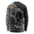 Aland Viking Ravens Long Sleeve Shirt Vegvisir Runes Pattern - Wonder Print Shop