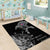 Iceland Viking Ravens Area Rug Vegvisir Runes Pattern - Wonder Print Shop