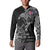 Iceland Viking Ravens Button Sweatshirt Vegvisir Runes Pattern - Wonder Print Shop
