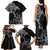 Iceland Viking Ravens Family Matching Tank Maxi Dress and Hawaiian Shirt Vegvisir Runes Pattern - Wonder Print Shop