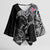 Iceland Viking Ravens Kimono Sleeve Blouse Vegvisir Runes Pattern - Wonder Print Shop
