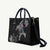 Iceland Viking Ravens Leather Bag Vegvisir Runes Pattern - Wonder Print Shop