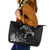 Iceland Viking Ravens Leather Tote Bag Vegvisir Runes Pattern - Wonder Print Shop