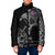 Iceland Viking Ravens Padded Jacket Vegvisir Runes Pattern - Wonder Print Shop