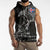 Iceland Viking Ravens Sleeveless Hoodie Vegvisir Runes Pattern - Wonder Print Shop