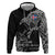 Iceland Viking Ravens Zip Hoodie Vegvisir Runes Pattern - Wonder Print Shop
