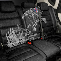 Faroe Islands Viking Ravens Back Car Seat Cover Vegvisir Runes Pattern - Wonder Print Shop