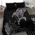Faroe Islands Viking Ravens Bedding Set Vegvisir Runes Pattern - Wonder Print Shop