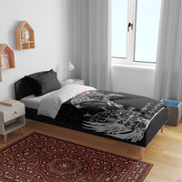 Faroe Islands Viking Ravens Bedding Set Vegvisir Runes Pattern - Wonder Print Shop