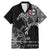 Faroe Islands Viking Ravens Family Matching Mermaid Dress and Hawaiian Shirt Vegvisir Runes Pattern - Wonder Print Shop