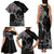 Faroe Islands Viking Ravens Family Matching Tank Maxi Dress and Hawaiian Shirt Vegvisir Runes Pattern - Wonder Print Shop