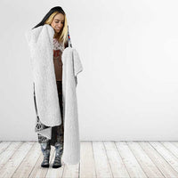 Faroe Islands Viking Ravens Hooded Blanket Vegvisir Runes Pattern - Wonder Print Shop