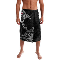 Faroe Islands Viking Ravens Lavalava Vegvisir Runes Pattern - Wonder Print Shop