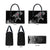 Faroe Islands Viking Ravens Leather Bag Vegvisir Runes Pattern - Wonder Print Shop
