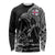 Faroe Islands Viking Ravens Long Sleeve Shirt Vegvisir Runes Pattern - Wonder Print Shop
