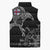 Faroe Islands Viking Ravens Sleeveless Puffer Jacket Vegvisir Runes Pattern - Wonder Print Shop