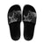 Faroe Islands Viking Ravens Slide Sandals Vegvisir Runes Pattern - Wonder Print Shop