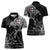 Faroe Islands Viking Ravens Women Polo Shirt Vegvisir Runes Pattern - Wonder Print Shop