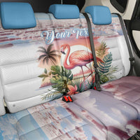 Personalized Bonaire Caribbean Flamingo Back Car Seat Cover Pink Salt Flats - Wonder Print Shop