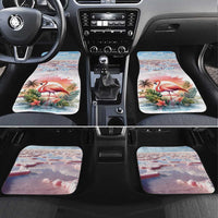 Personalized Bonaire Caribbean Flamingo Car Mats Pink Salt Flats - Wonder Print Shop
