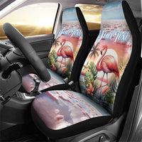 Personalized Bonaire Caribbean Flamingo Car Seat Cover Pink Salt Flats - Wonder Print Shop