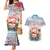 Personalized Bonaire Caribbean Flamingo Couples Matching Mermaid Dress and Hawaiian Shirt Pink Salt Flats - Wonder Print Shop