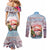 Personalized Bonaire Caribbean Flamingo Couples Matching Mermaid Dress and Long Sleeve Button Shirt Pink Salt Flats