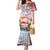 Personalized Bonaire Caribbean Flamingo Family Matching Mermaid Dress and Hawaiian Shirt Pink Salt Flats - Wonder Print Shop