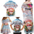 Personalized Bonaire Caribbean Flamingo Family Matching Off Shoulder Maxi Dress and Hawaiian Shirt Pink Salt Flats - Wonder Print Shop