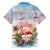 Personalized Bonaire Caribbean Flamingo Family Matching Tank Maxi Dress and Hawaiian Shirt Pink Salt Flats - Wonder Print Shop