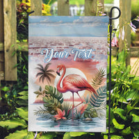 Personalized Bonaire Caribbean Flamingo Garden Flag Pink Salt Flats - Wonder Print Shop