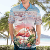 Personalized Bonaire Caribbean Flamingo Hawaiian Shirt Pink Salt Flats - Wonder Print Shop