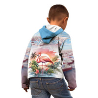 Personalized Bonaire Caribbean Flamingo Kid Hoodie Pink Salt Flats - Wonder Print Shop