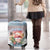 Personalized Bonaire Caribbean Flamingo Luggage Cover Pink Salt Flats - Wonder Print Shop