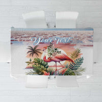 Personalized Bonaire Caribbean Flamingo Tablecloth Pink Salt Flats - Wonder Print Shop