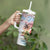 Personalized Bonaire Caribbean Flamingo Tumbler With Handle Pink Salt Flats - Wonder Print Shop