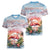 Personalized Bonaire Caribbean Flamingo Women V-Neck T-Shirt Pink Salt Flats - Wonder Print Shop