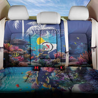 Personalized Bonaire Underwater Tropical Corals Reef Back Car Seat Cover With Colorful Sea Fish - Wonder Print Shop