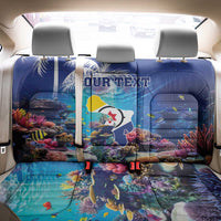 Personalized Bonaire Underwater Tropical Corals Reef Back Car Seat Cover With Colorful Sea Fish - Wonder Print Shop