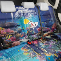 Personalized Bonaire Underwater Tropical Corals Reef Back Car Seat Cover With Colorful Sea Fish - Wonder Print Shop