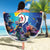 Personalized Bonaire Underwater Tropical Corals Reef Beach Blanket With Colorful Sea Fish - Wonder Print Shop